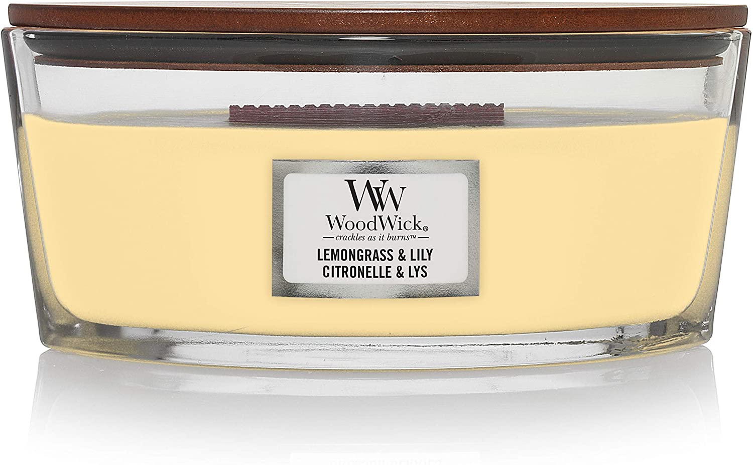 Woodwick Elliptical Scented Candle With Crinkle Wick