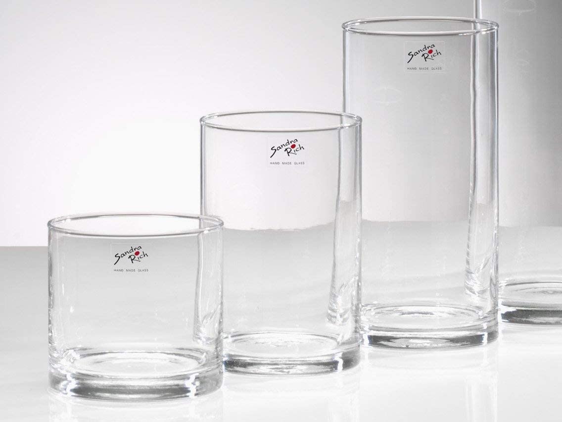 
				

				
			 glass vase CYLI cylinder 15cm