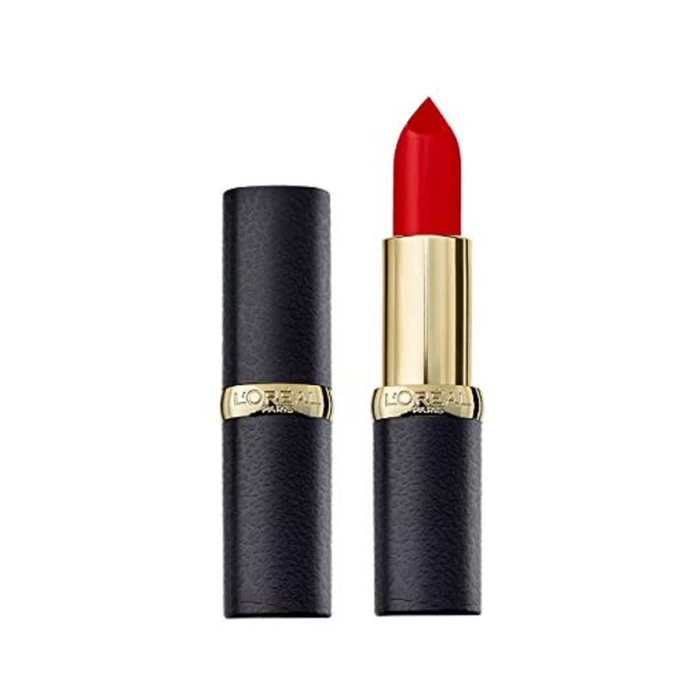 L \ 'Oréal Paris Color Riche Matt Lipstick, 344 Retro Red, with Nourishing Oils, Creamy Texture for Maximum Lip Comfort