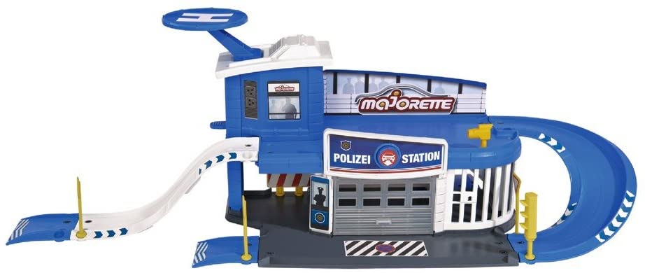 Majorette Smoby Toys – 212050012038 Créatix Police Station + 1 Vehicle