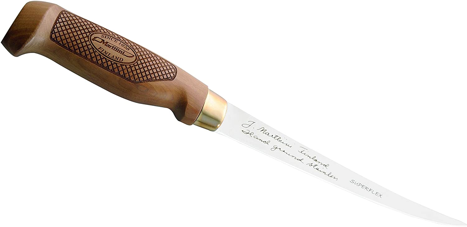 Marttiini Classic Superflex Filleting Knife Birch Wood Total Length: 27.0 cm, Grey, M