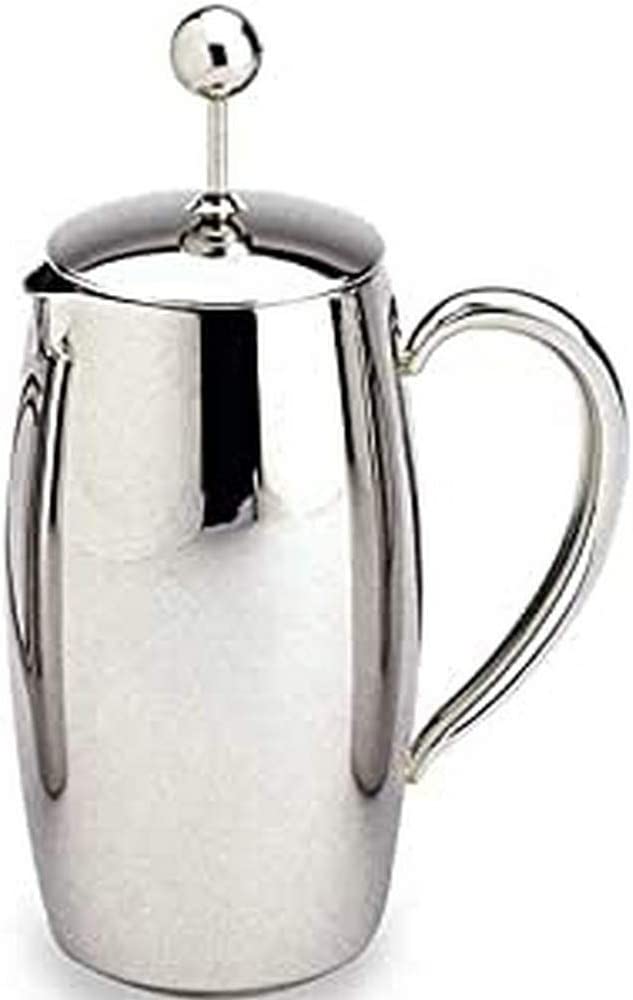 Cafe Stal Bellux 8 Cup, 1 Litre, Stainless Steel/Cafetiere/Coffee Plunger Maker