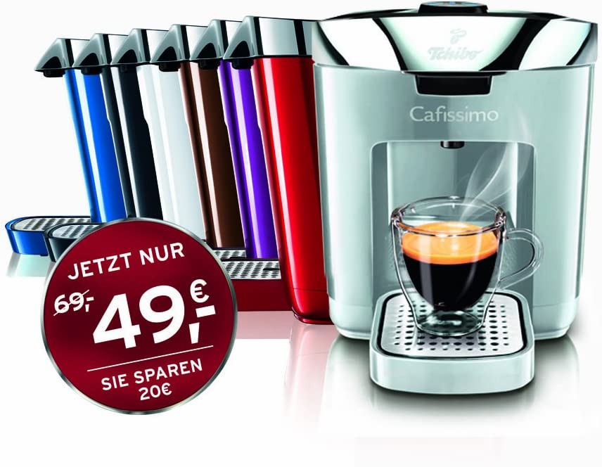 Tchibo Cafissimo Coffee Capsule Machine Duo White