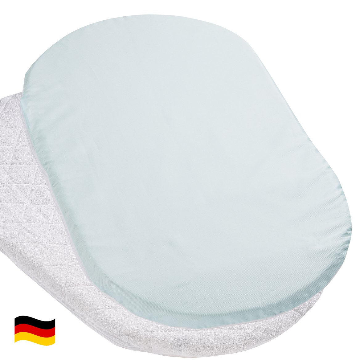 Cover for Oval Bassinet Mattress