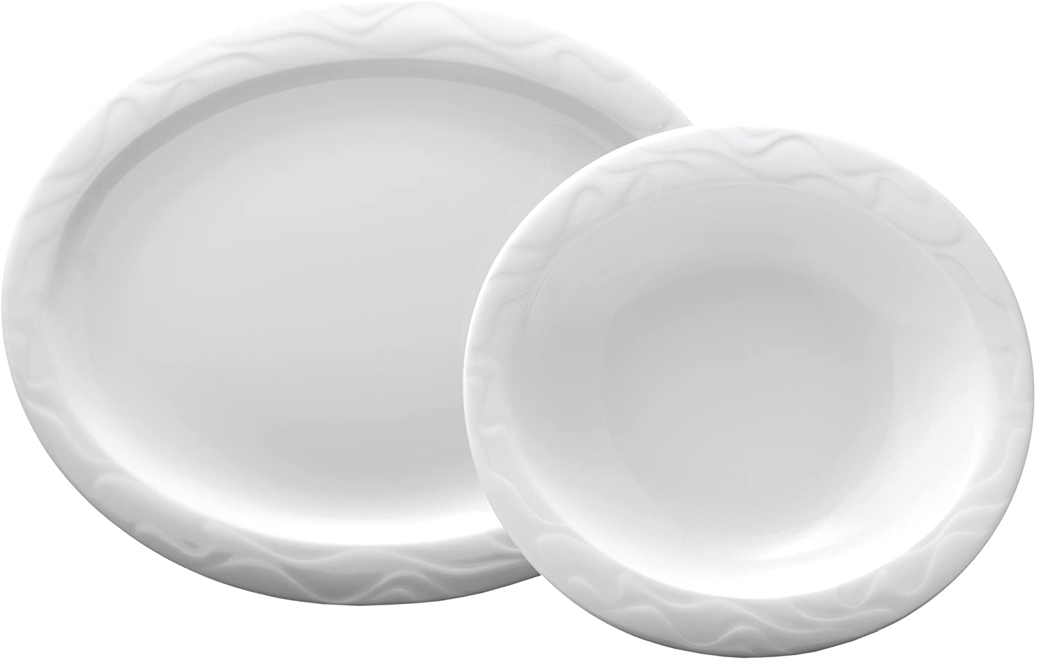 Seltmann Weiden Allegro 001.044541 12-Piece Plate Set Oval White