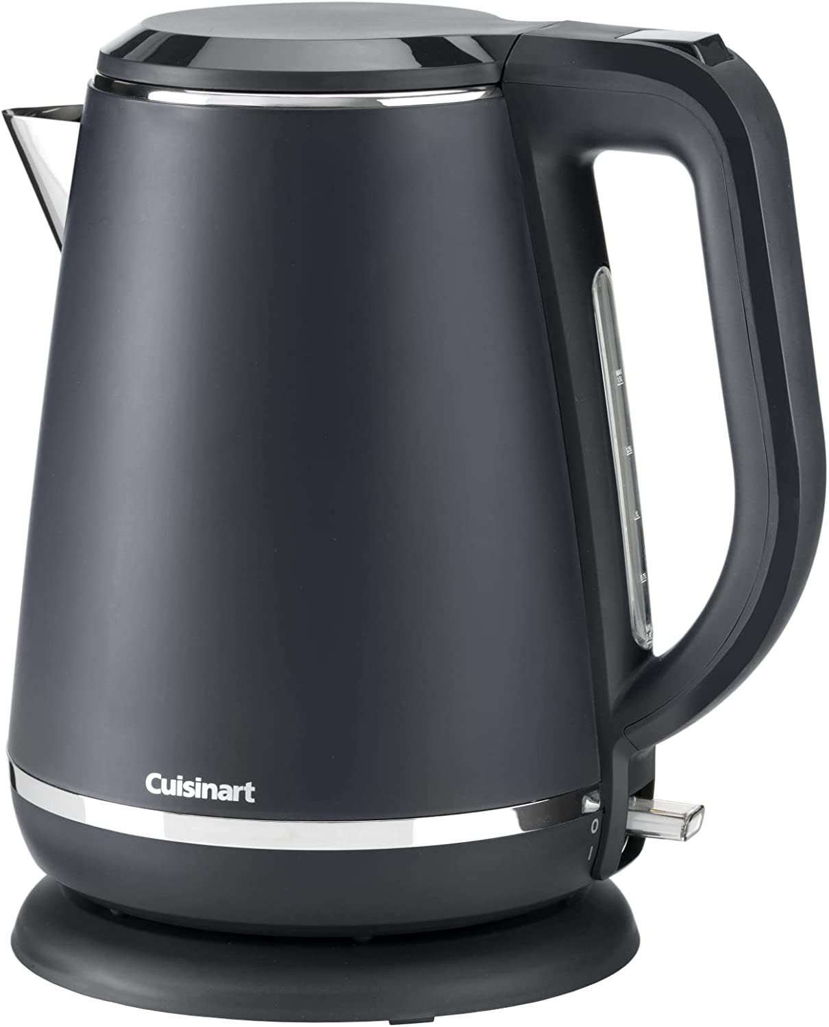 Cuisinart CJK780E Kettle, 3KW for Super Fast Boiling, High-Quality Workmanship, Stainless Steel Interior, 0.5 L - 1.5 L Capacity, Slate, Grey