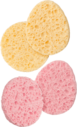 Vegetable cosmetic sponges, 2 pcs