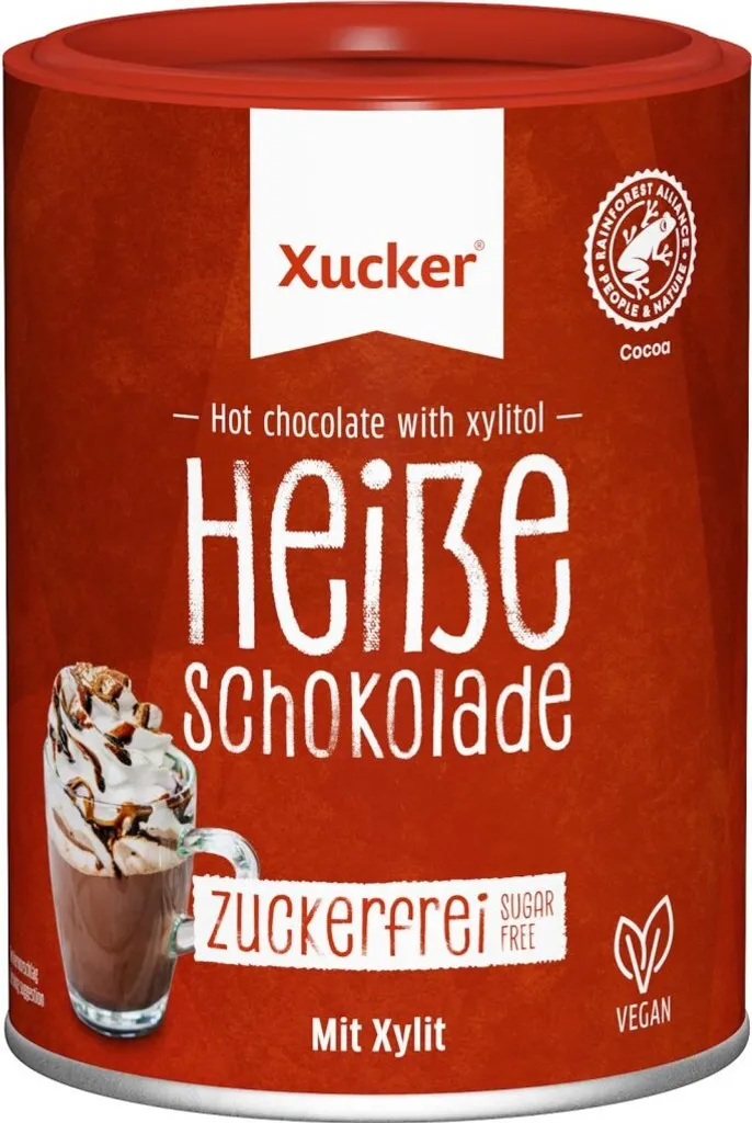 Xucker Hot Chocolate with Xylitol, drinking chocolate powder 200 g
