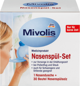 Mivolis Nasal wash kit + 30 Btl. Nasal wash salt, 67.5 g