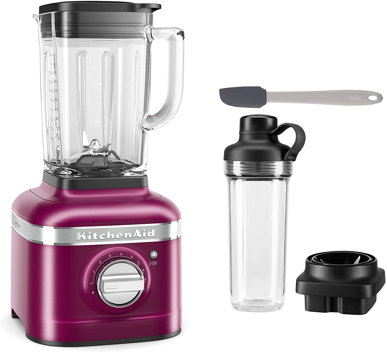 Kitchenaid Artisan K400 Stand Mixer Starter Set (5KSB4026EBE) - Includes Mixing Container Set 500 ml (5KSB2030PJB), Mini Dough Scraper