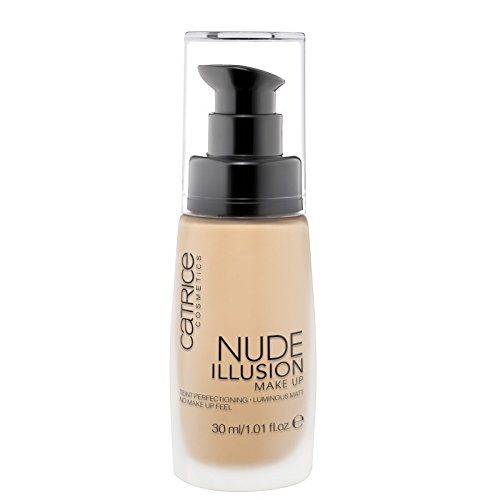 Catrice Cosmetics Nude Illusion Make Up No. 020 Rose Vanilla 30 ml Light, Tenderly Foundation with blur effect and Perfect Coverage Foundation, rose ‎020
