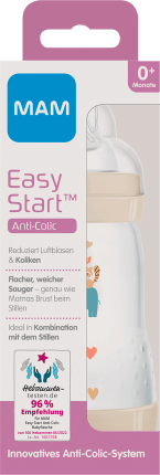 MAM Babyflasche Easy Start Anti-Colic, creme, von Geburt an, 260 ml, 1 St