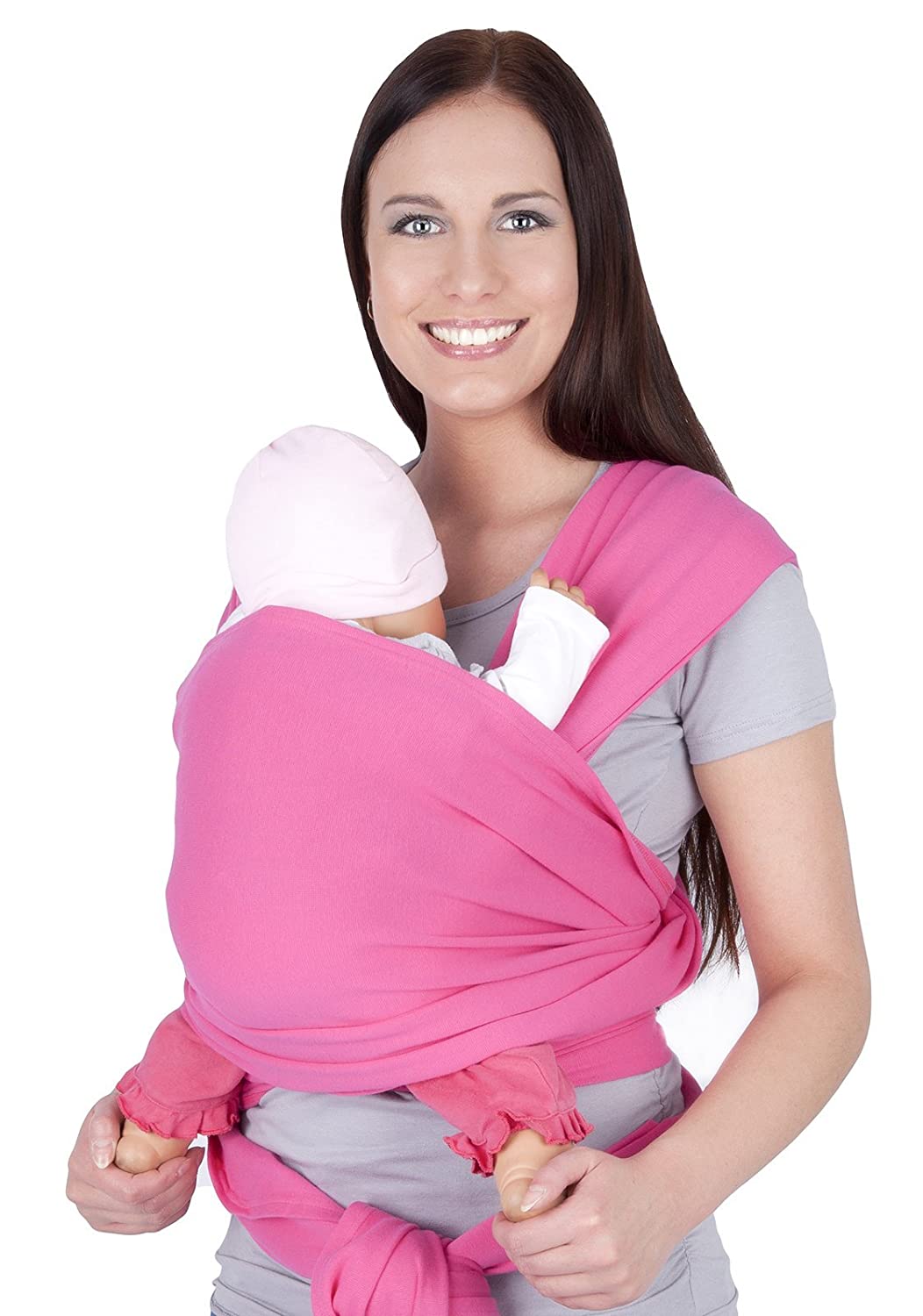 Mija Arts Mija Elastic Sling Baby Carrier, Baby Carrier, Baby Carrier 4011 pink