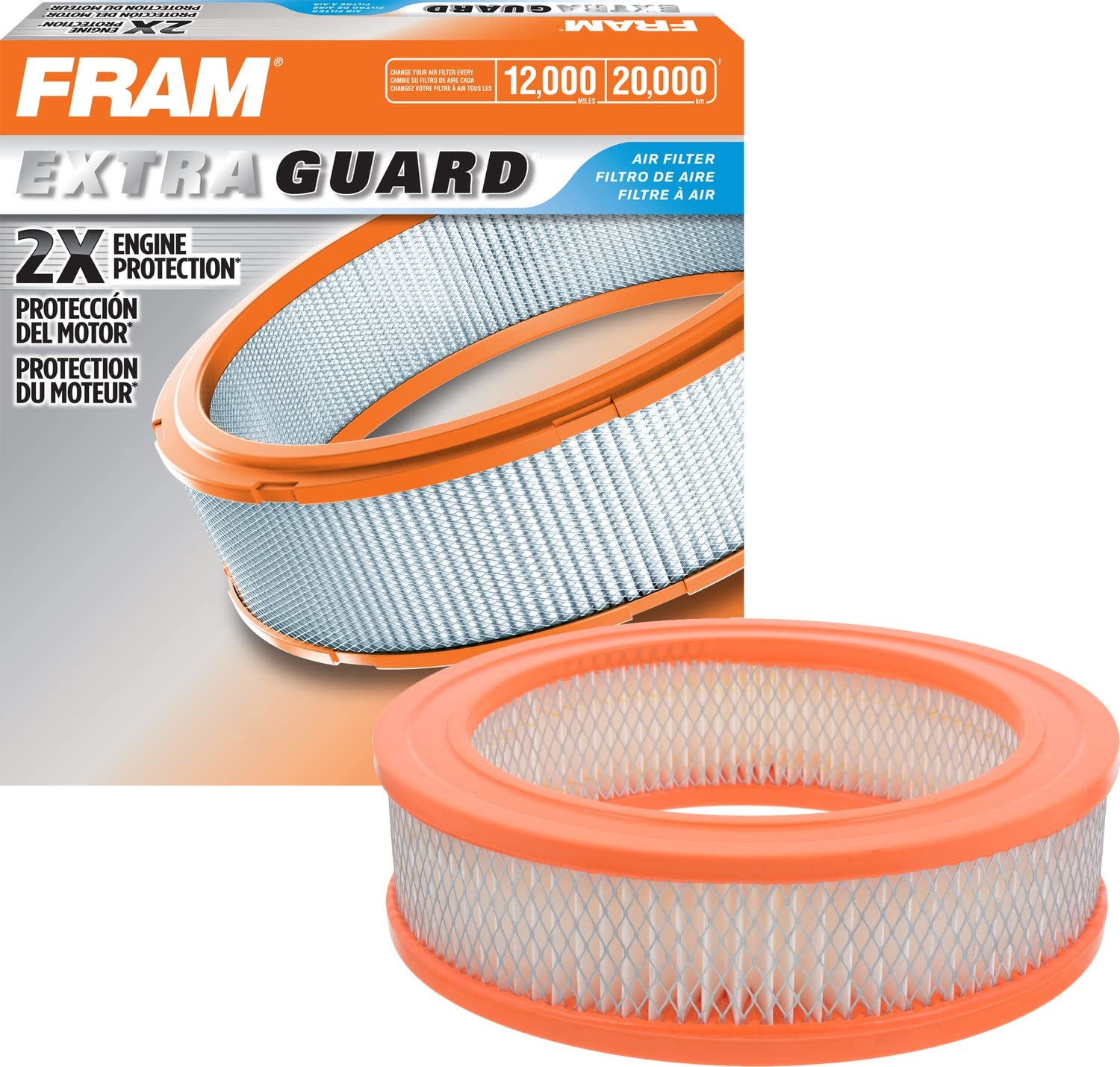 FRAM Extra Guard CA160 Air Filter for Select American Engines, Checker, Chrysler, Dodge, Fargo, Jeep and Plymouth Vehicles