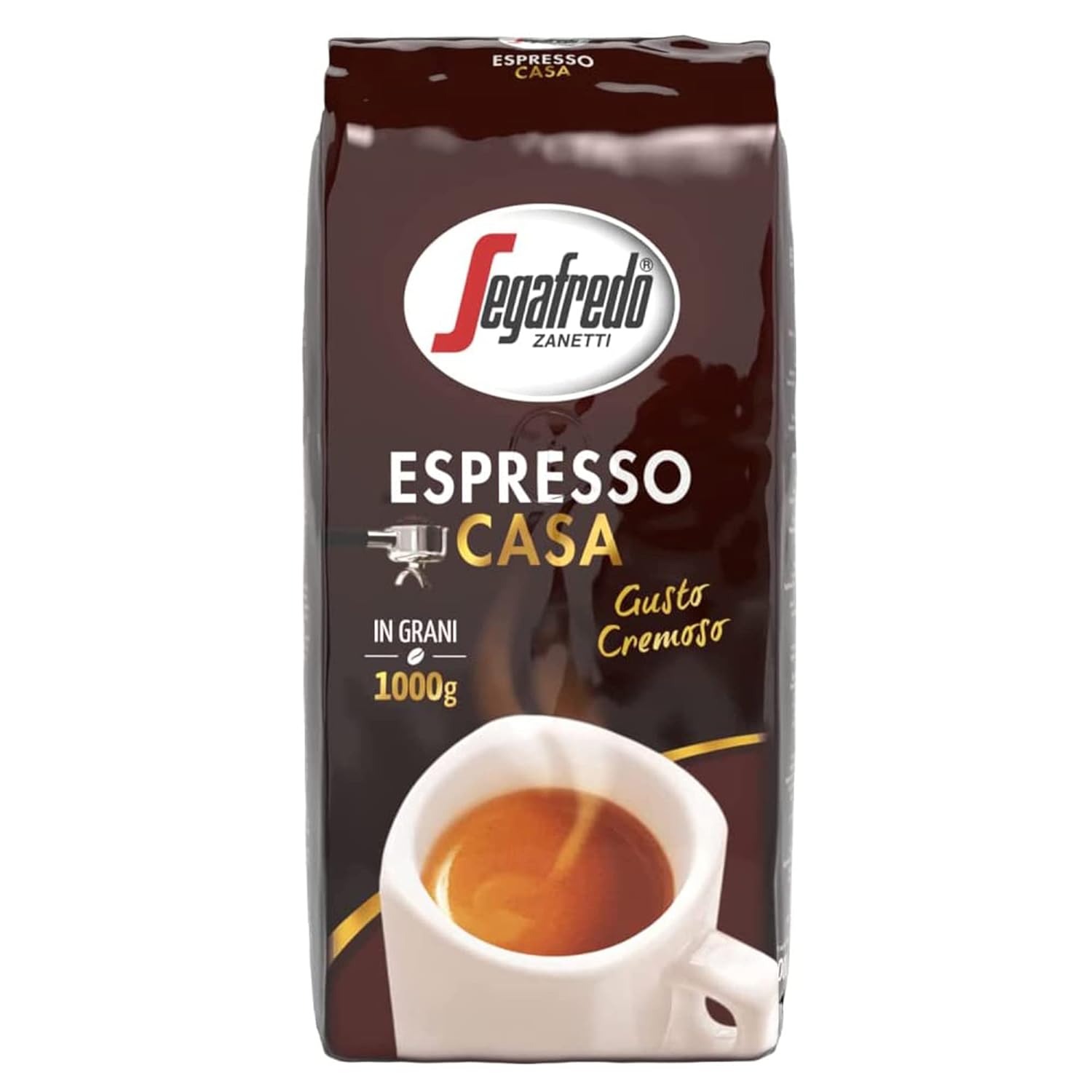 Segafredo Zanetti Espresso Casa - whole bean 1 kg pack) - Suitable for all Italian coffee specialties - medium roasting, full of taste with chocolate notes