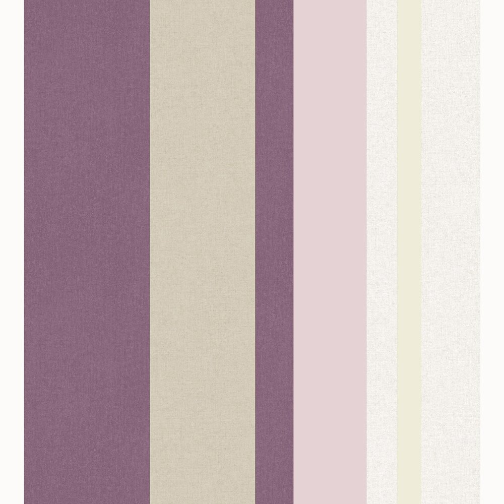 Silent Nature 9073 Non-Woven Wallpaper Stripes Purple Pink Grey Beige White