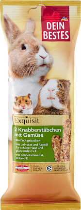Rodent snack nibble sticks with vegetables, exquisite, 112 g