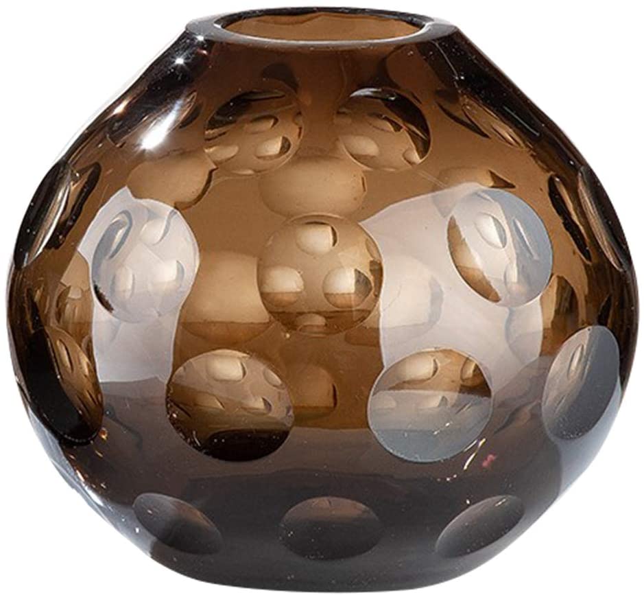 GILDE GLAS art designer vase - decorative object handmade from glass H 21.5