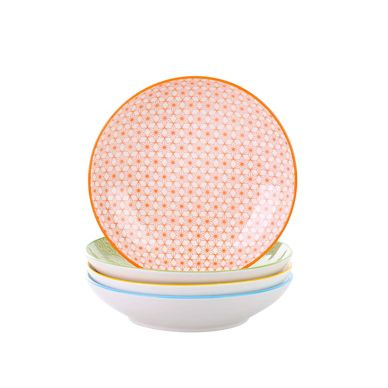 Vancasso Natsuki set of 4 Porcelain Soup Bowl Diameter 21.5 cm Deep Plate