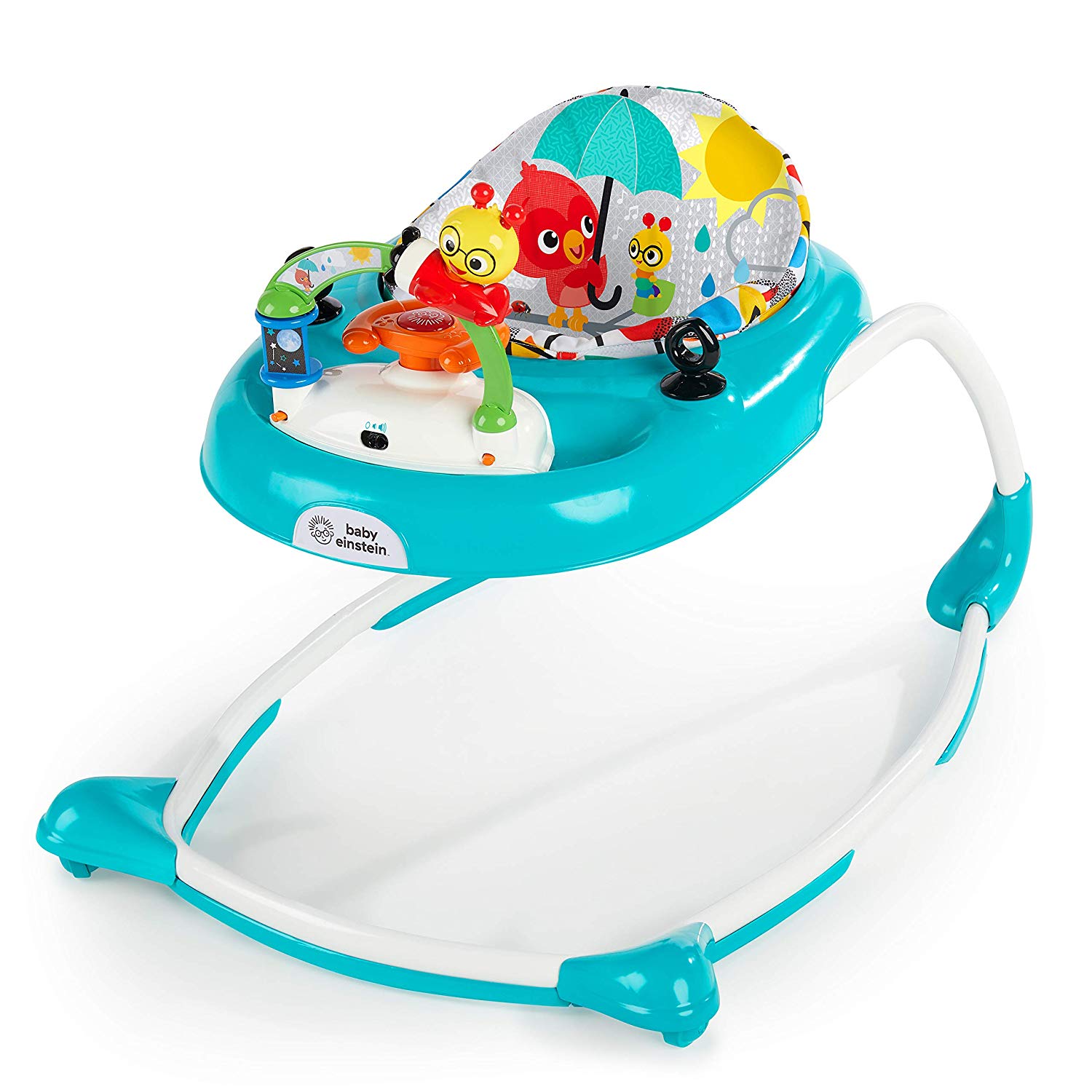 Baby Einstein, Sky Explorer Walker with Lights, Melodies and Removable Play Station, Height Adjustable, Easy to Clean Seat Pad