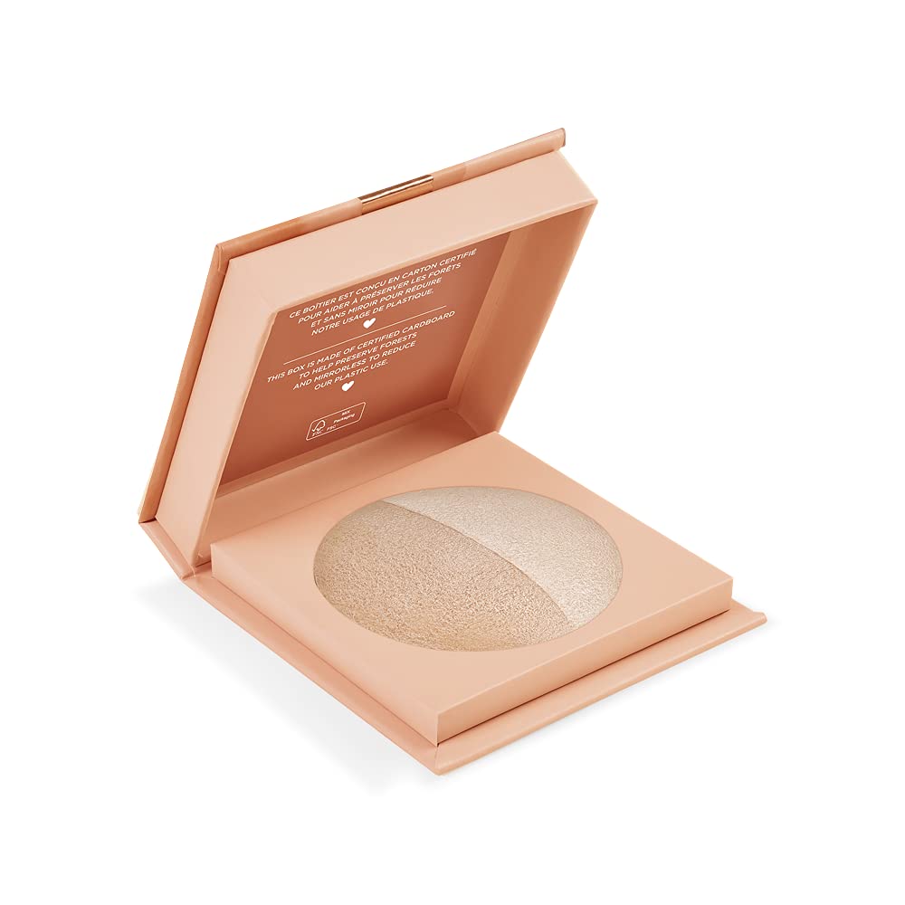 Yves Rocher Highlighter 01 Doré 2 Colour Powder for Radiant Face and Beautiful Skin - Shimmer Finish - 1 x 6g Tin, ‎01.