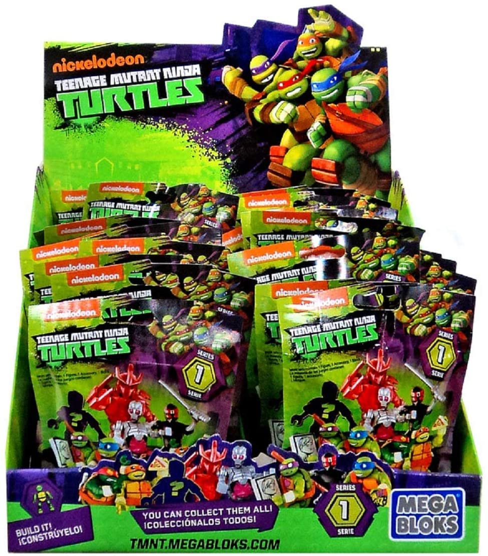 Mega Bloks Dmx21 "A Teenage Mutant Ninja Turtles Tmnt Series 1 Mystery Box