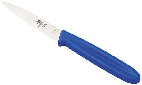 Kuhn Rikon Swiss Knife Peeling Knife Serrated Blue 22215 Knife Vegetable Knife 18 cm
