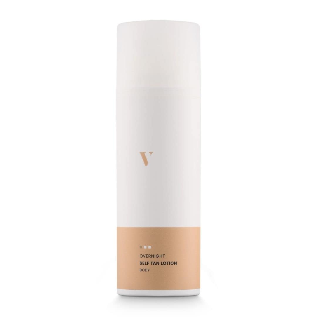 cosmetics VENICE Over Night Self Tan Lotion (Light) - Self-Tanning Lotion | Natural Tan, Pleasant Odour - with Almond Oil, Coconut, Panthenol and Vitamin E, ‎light