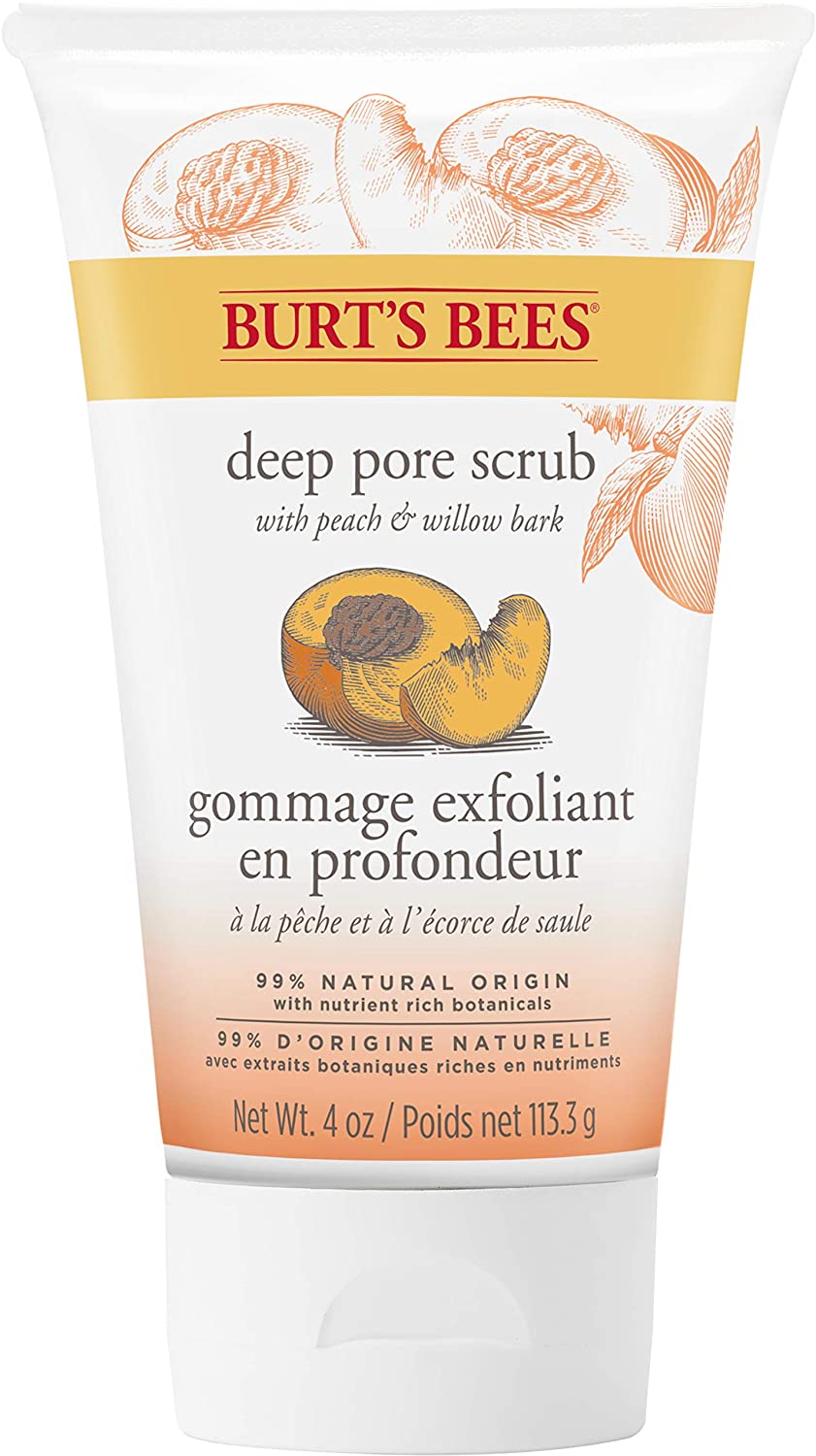 Burt\'s Bees Peeling Deep pore cleansing, with peach and willow bark, face peeling, 113.3 g