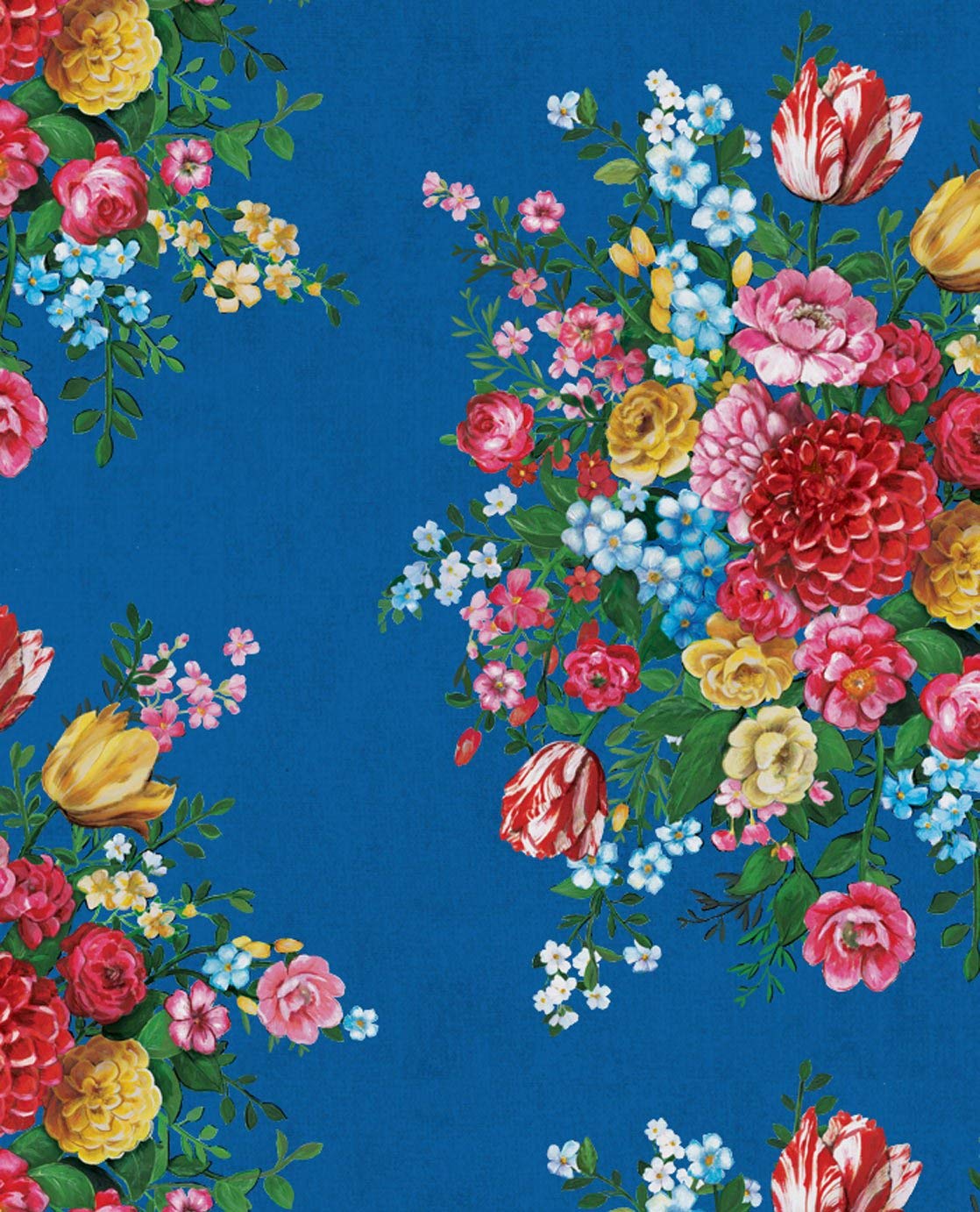 Non-Woven Wallpaper Eijf Finger Pip Wallpaper 341044 Floral Bouquet Colourf