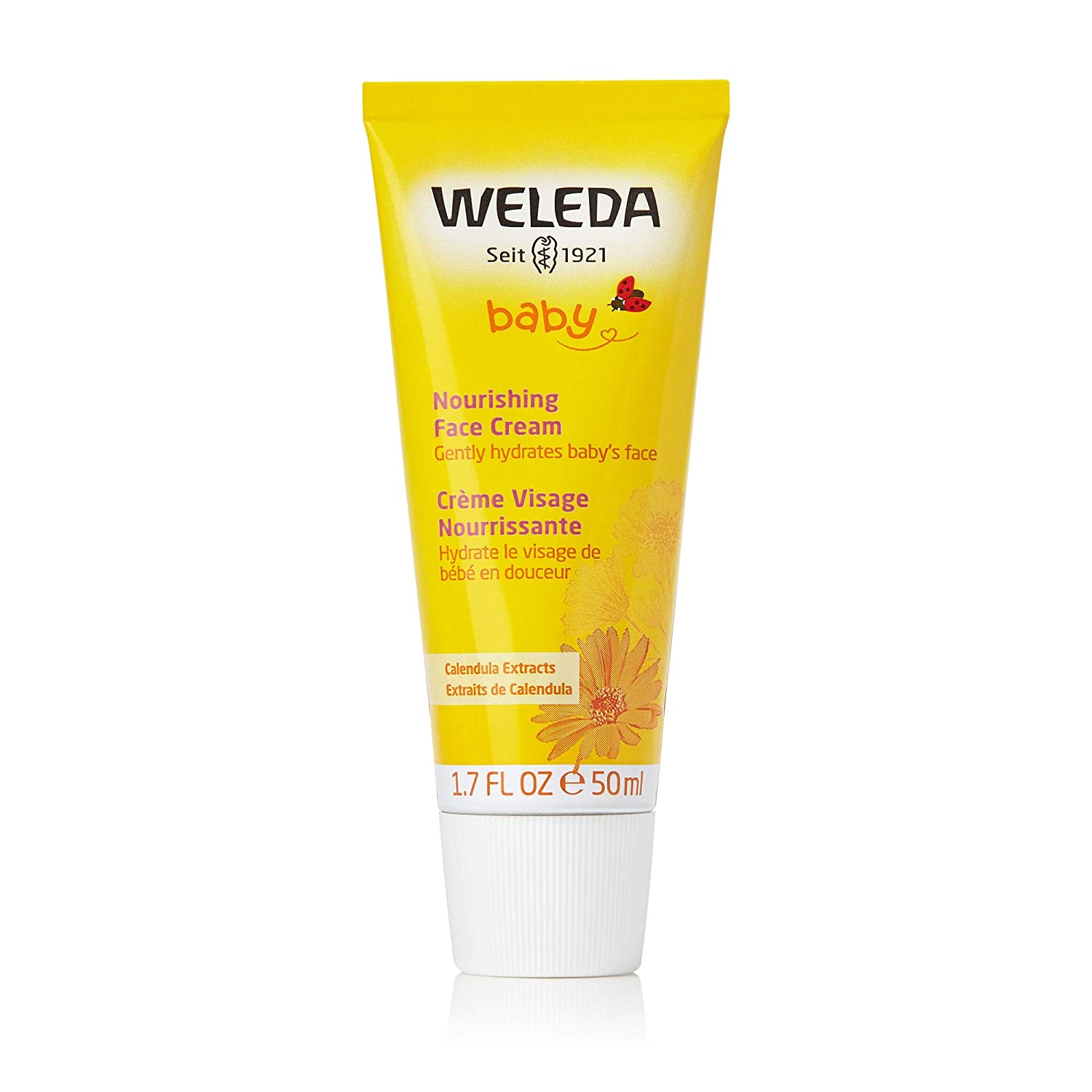 Weleda Baby Calendula Face Cream (1 X 50 Ml) - Nourishing, Protective