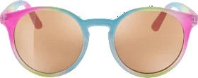 Sunglasses kids pastel-colored frame, round lenses, 1 piece