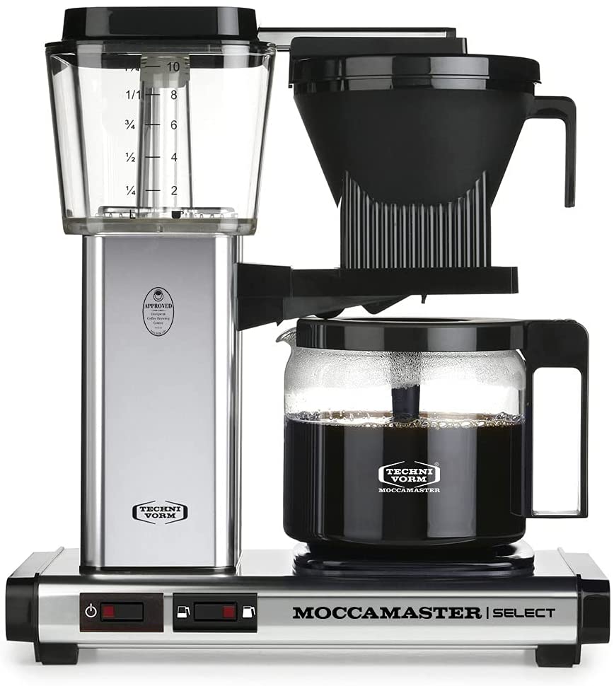 Moccamaster Filter Coffee Machine KBG Select 1.25 Litres 1520 W Polished Si