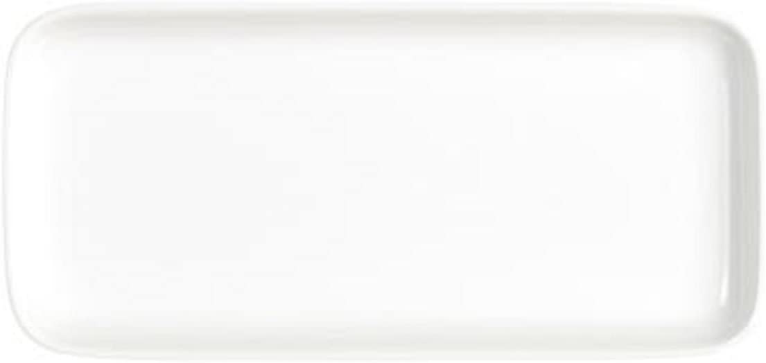 KAHLA Abra Cadabra Tray Rectangular 7-3/4 by 3-1/2 Inches, White Color, 1 Piece