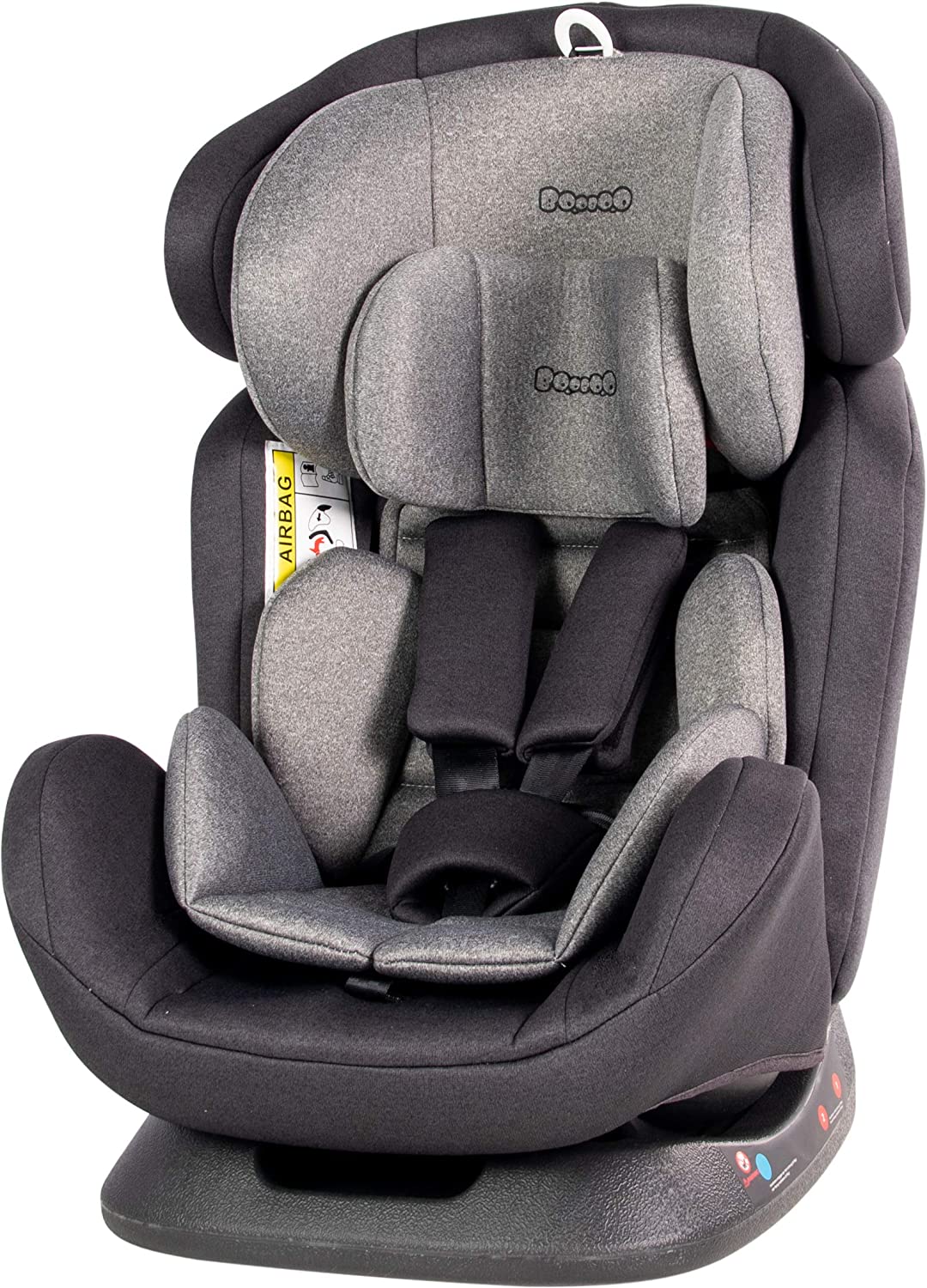 Osann Booboo Fino Child Car Seat and Reboarder for All Ages Group 0+/1/2/3 (0-36 kg) Dark Grey Melange