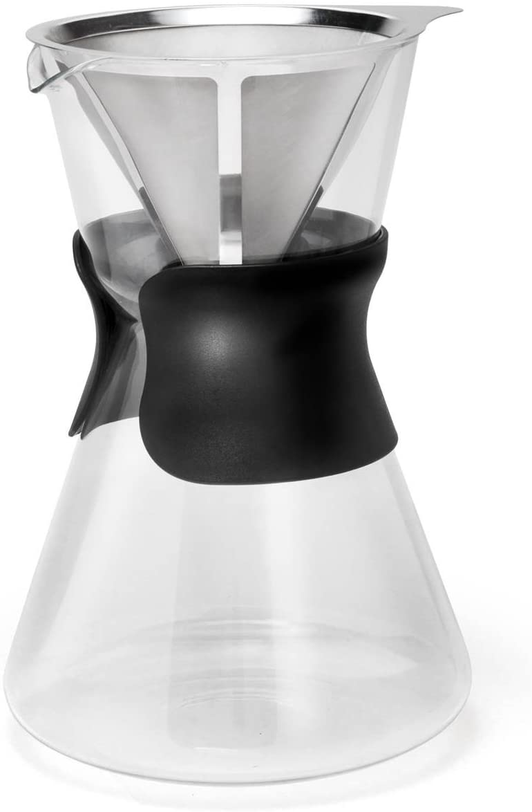 Leopold Vienna Lento LV117000 Slow Coffee Maker 880 ml Stainless Steel Transparent