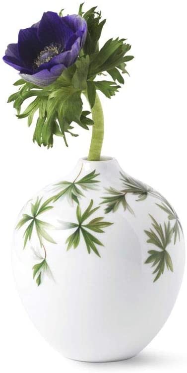 Royal Copenhagen Geranium Vase Porcelain Height 13 cm