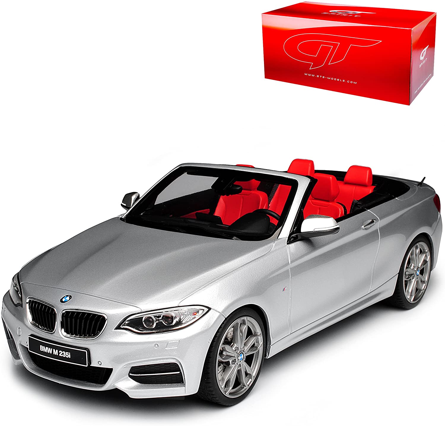 Bmw 2 Series F23 M235I Convertible Silver Nr 102 From 2013 1/18 Gt Spirit M
