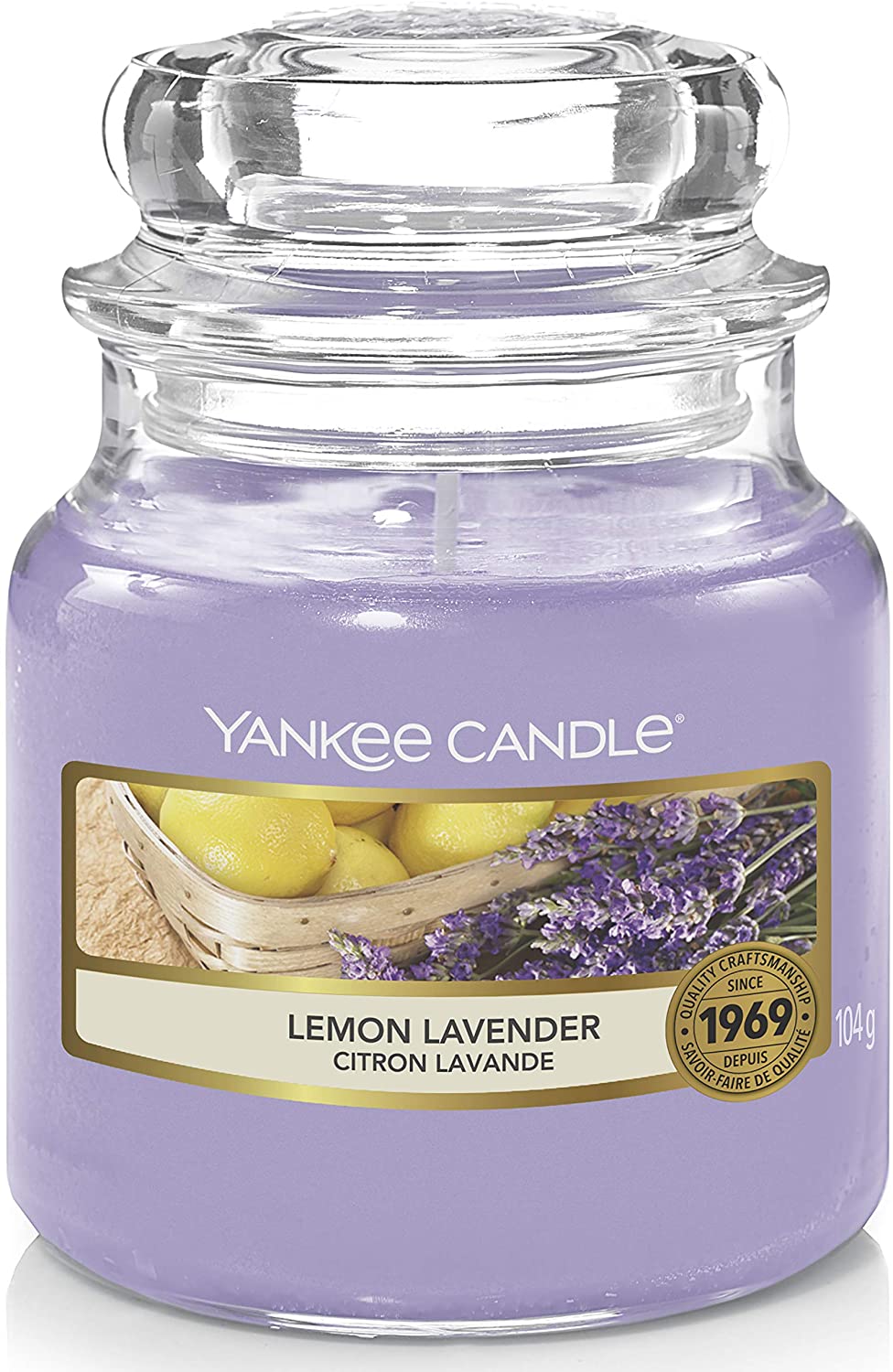Yankee Candle Small Jar Candle, Lemon Lavender