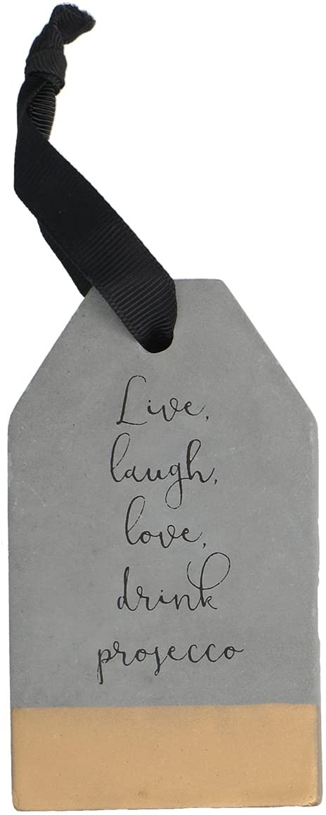 Creative Tops Ava and I Day Wooden Hanging Wall Plaque Concrete, Grey, 8 x 12 x 9.5 cm