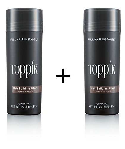 2 x Toppik 27.5 g Hair Restorer Litter Pouring Hair Hair Fibers MICR Ohairs – BARGAIN., (gray) ‎grau