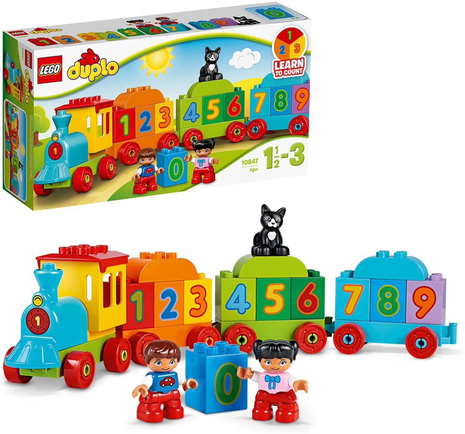 LEGO Duplo 10847 - Number Train, Preschool Toy, Single