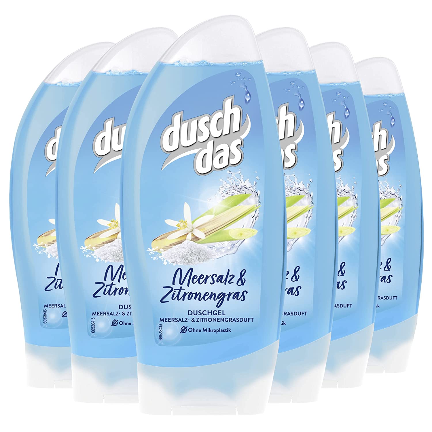 Duschdas Shower Gel Sea Salt & Lemongrass Shower Bath with Naturally Refres, specified ‎not