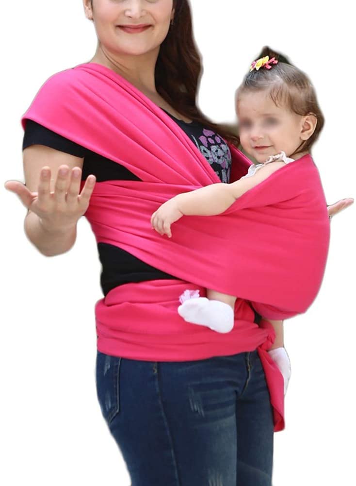 G&F Baby Sling Baby Changing Carrier up to 20 kg for Newborn Toddlers One Size 95% Cotton (Colour: Rose Red)