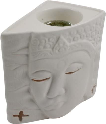 Ceramic White Buddha Oil Burner-Scented Lights And Lamps