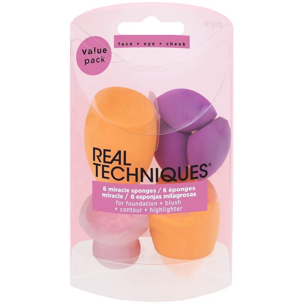 Real Techniques - Miracle make-up sponge, 6 pieces