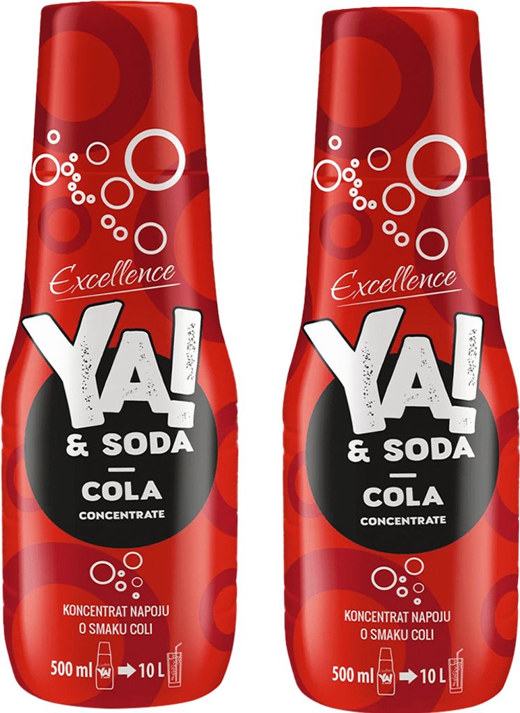 YA!&SODA cola classic Sirup 500ml, 2 Stück