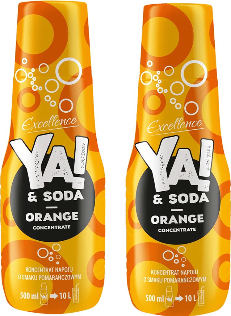 YA!&SODA Orangensirup klassisch 500ml, 2 Stück