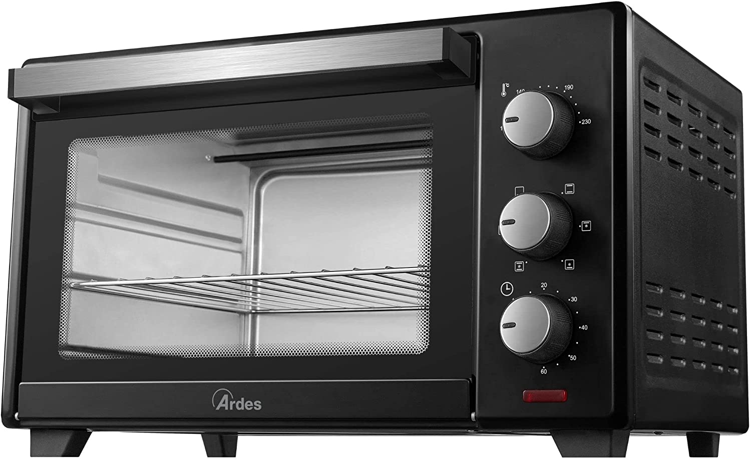 Ardes AR6231B Gustavo Dark 30 L Electric Oven, Circulation, 6 Cooking Functions, Accessories Included, Black, 1600 W - 30 L