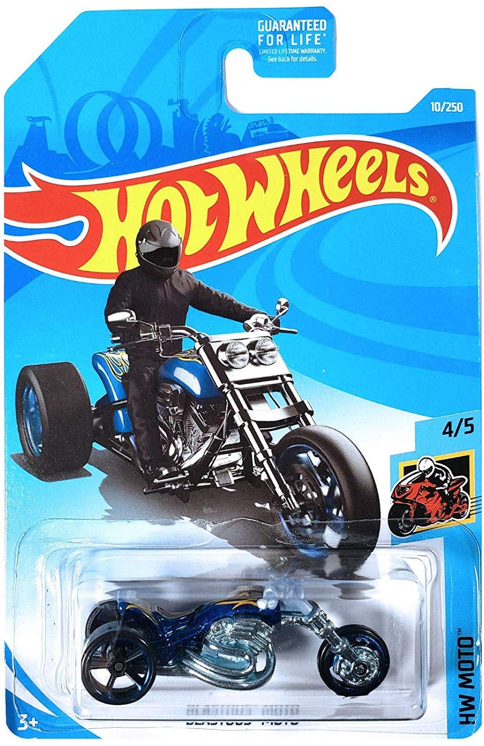 Hot Wheels 2019 Hw Moto Blastous Moto (Motorcycle) 10/250 Blue
